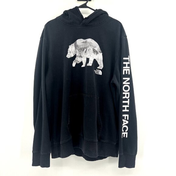 The North Face Other - The North Face Black Polar Bear Arm Logo Hooded Sweatshirt Men's XL